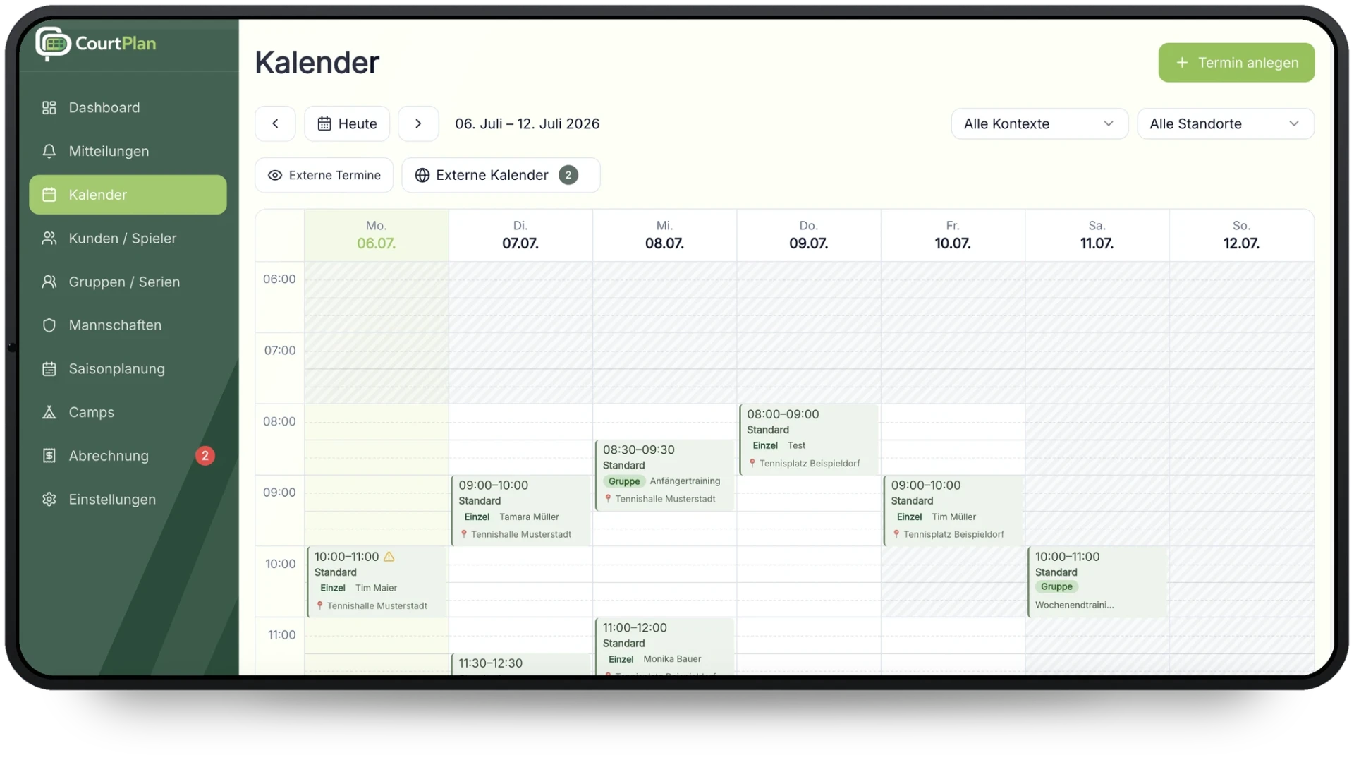 Terminplanung & Kalender