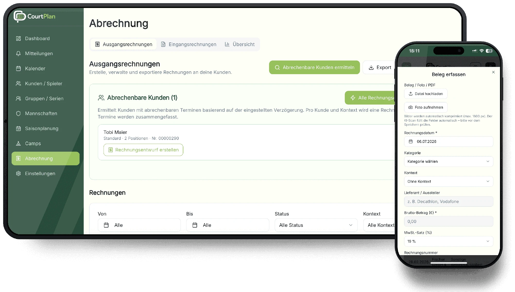 Automatische Abrechnung